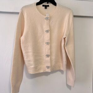Ann Taylor Pale Pink Short Cardigan